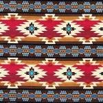 Sun Valley Tan Native American Fleece Fabric	